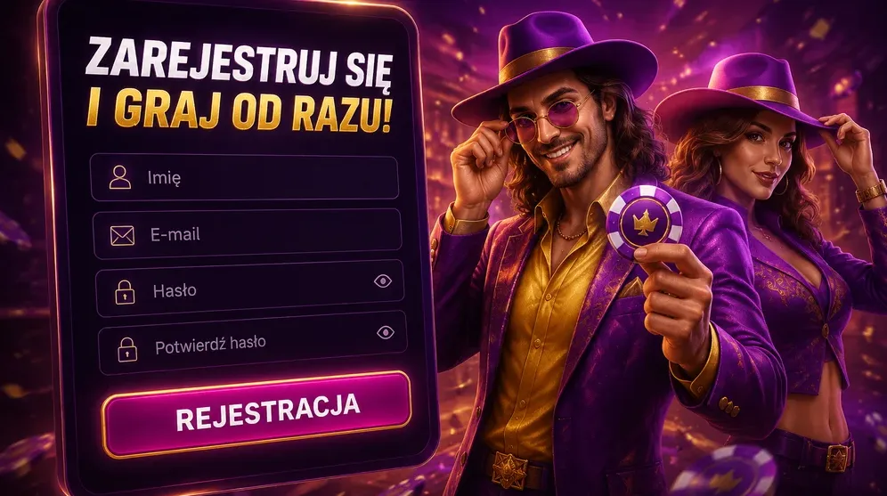formularz rejestracji z polami e-mail i hasło